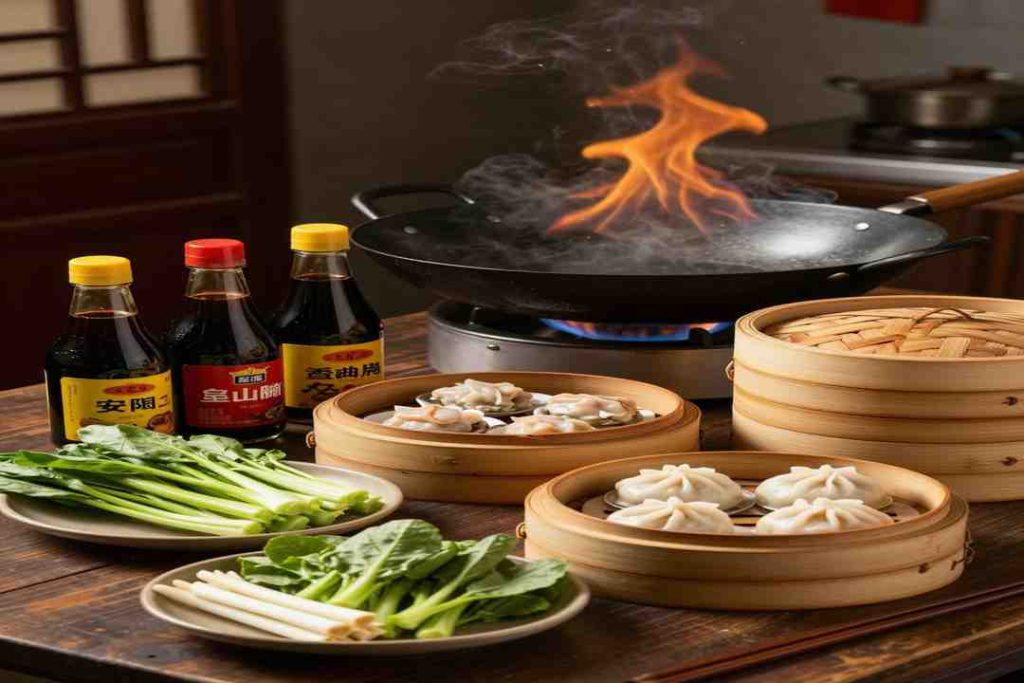 asian steamed salmon cantonese cooking ingredients