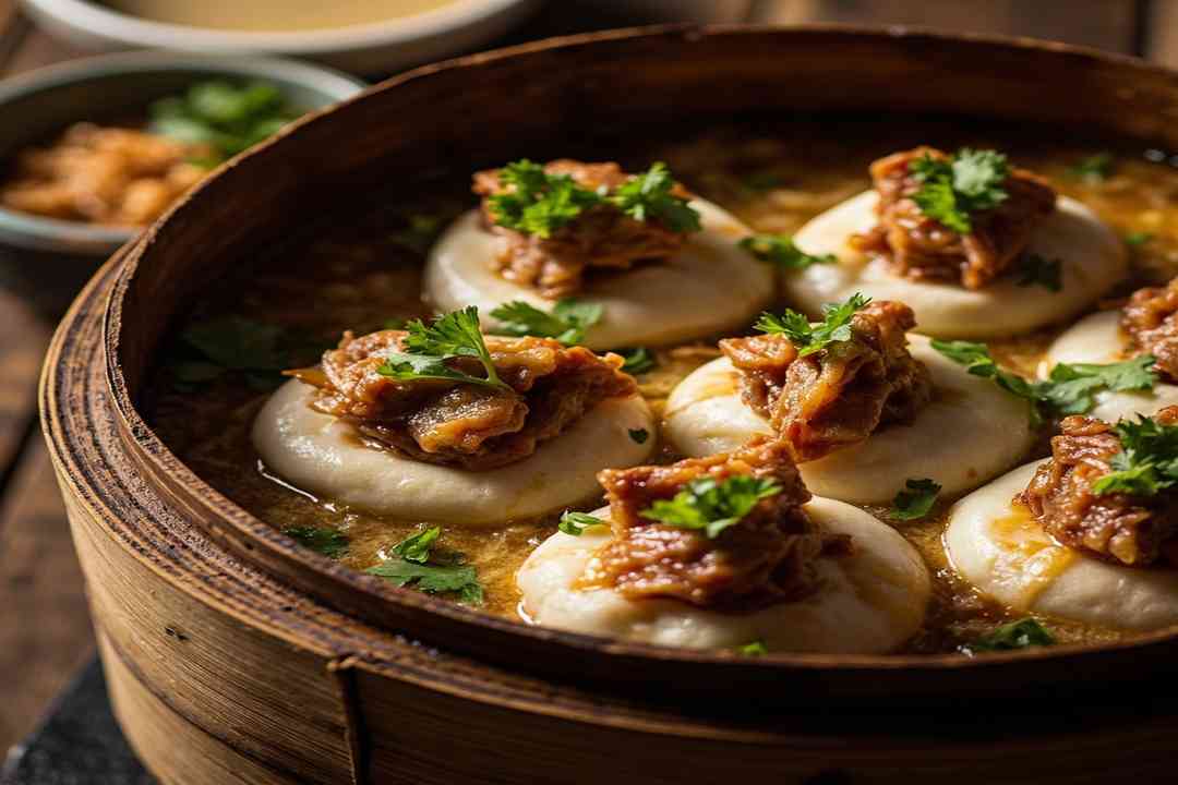 barbecue pork steamed buns illustration 1
