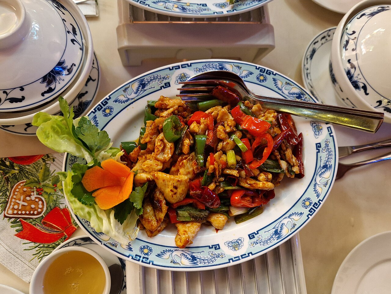 Chinese chicken dish supporting the later section about steam timing, doneness check, and scope boundaries