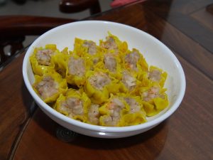 Chinese siu mai serving texture