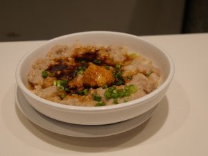 Chinese steamed pork serving texture