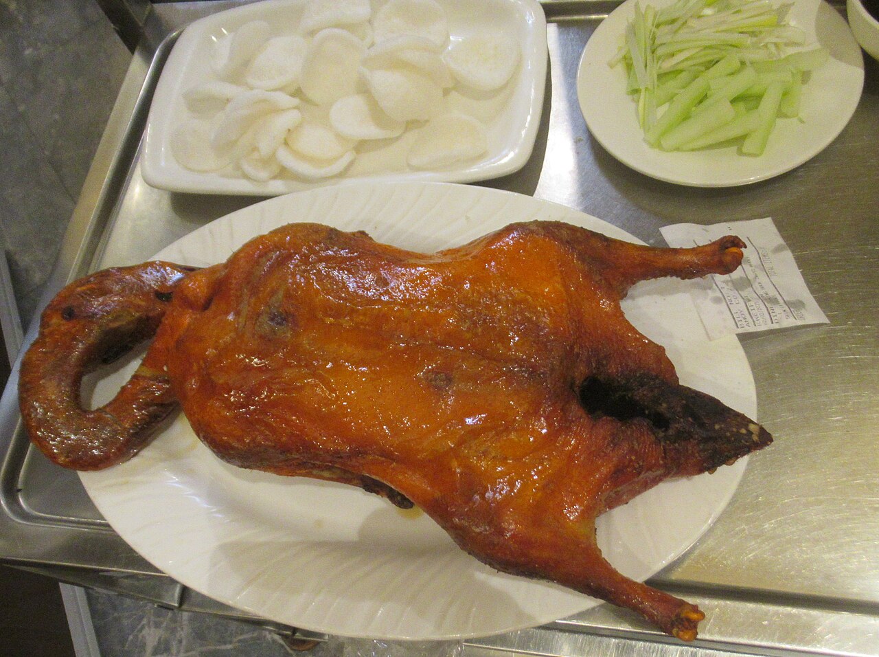 Cantonese roast duck dish