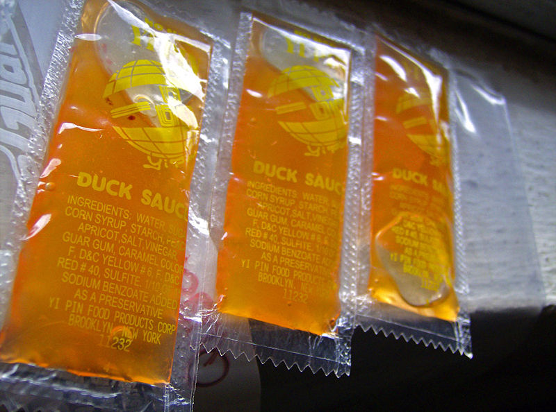 roast duck sauce and serving texture